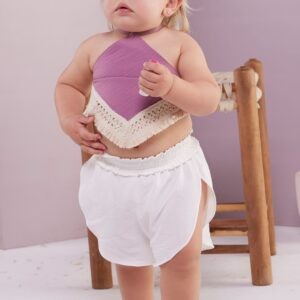 Jazzy Baby Shorts - White