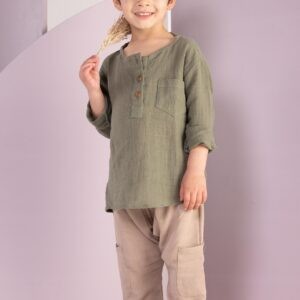 Fouki Linen Shirt - Olive