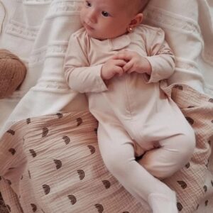 Rose Zip-Up Sleepsuit
