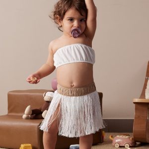 Fringe Skirt - White