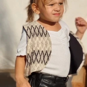 Nouni Double-Sided Vest - Diamonds