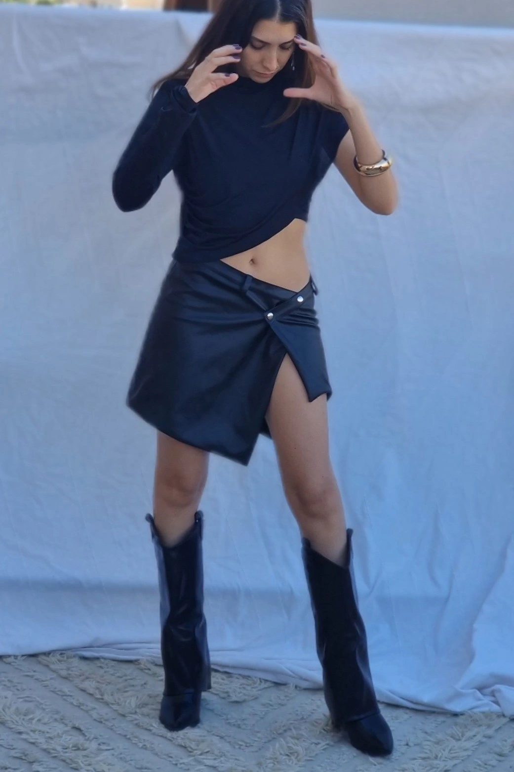 Krissy Leather Skirt