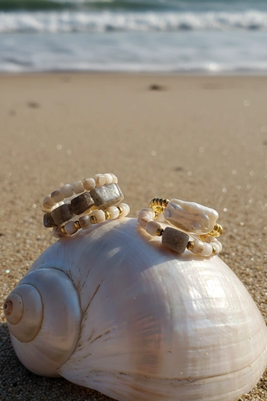 Moonstone Ring Set – 5 Pieces